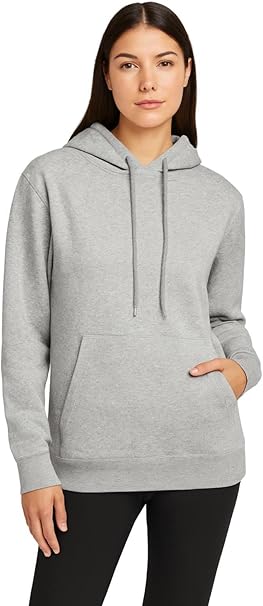 True Face Ladies Hoodie Long Sleeve Plain Pullover Sweatshirt