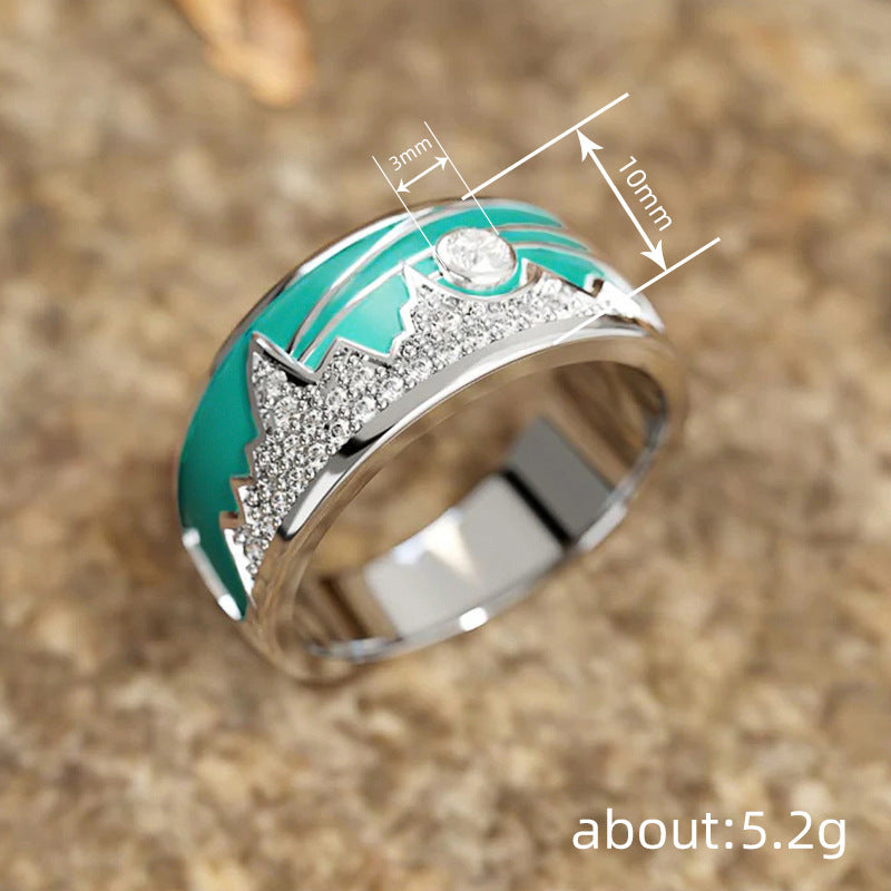 Stylish Casual Oil-drop Ring For Women
