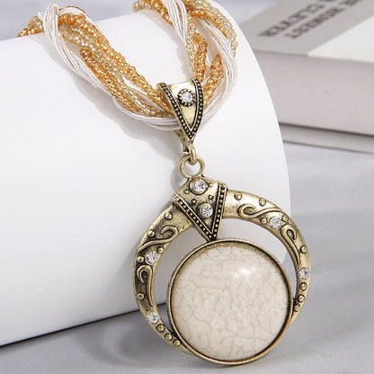 Fine Rice-Grain Elegant Ladies Necklace