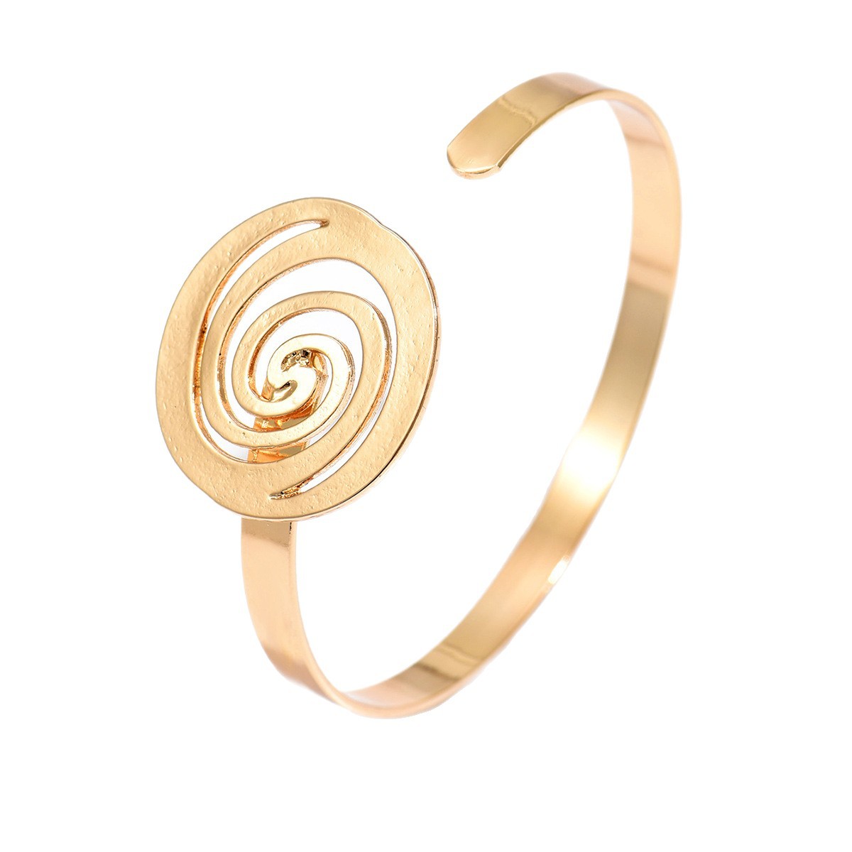 Geometric Spiral High-End Alloy Bracelet