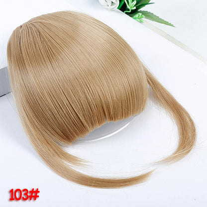 Wig Female Air Bangs Sideburns Qi Bangs