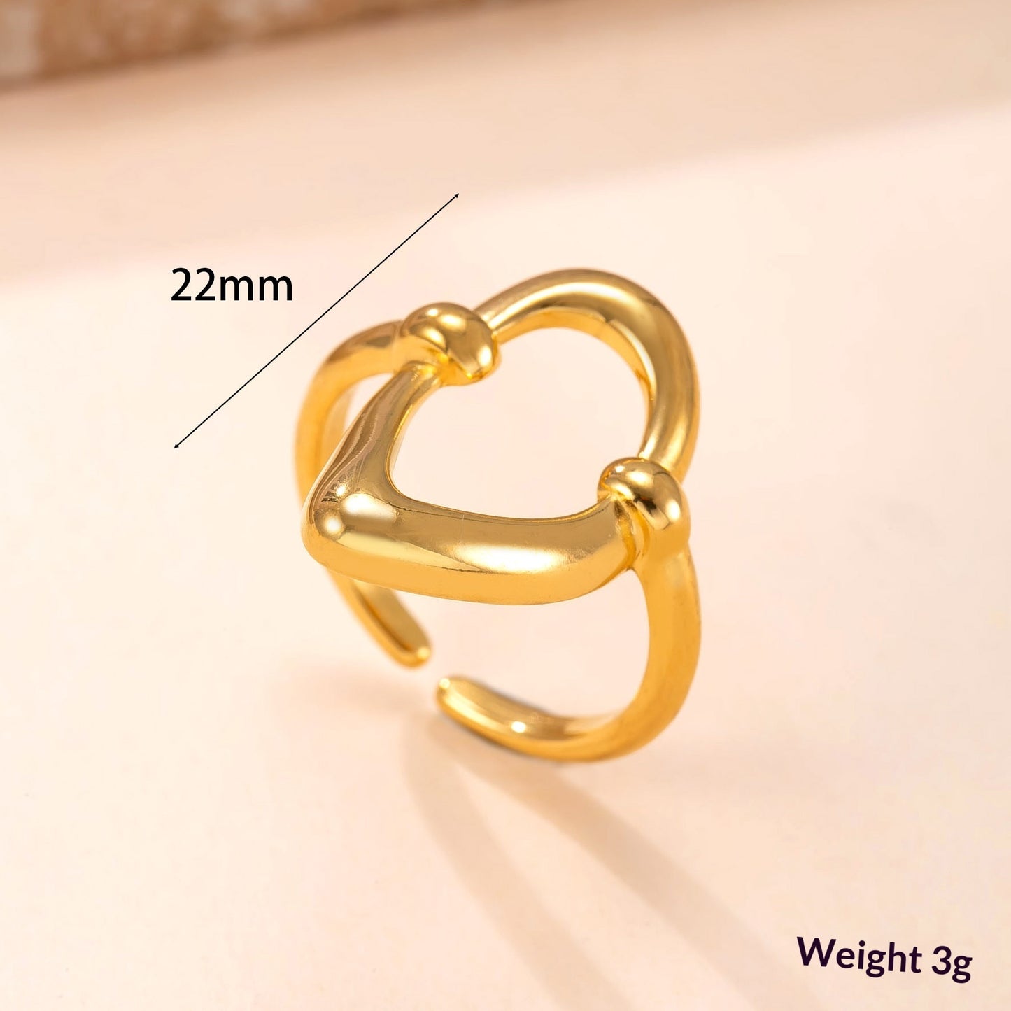 Casting Irregular O-Shape Ring For Women