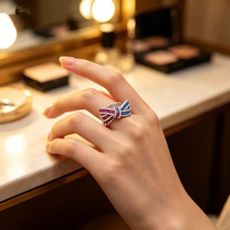 Irregular Bar-crossing Ring Light Luxury Fashion