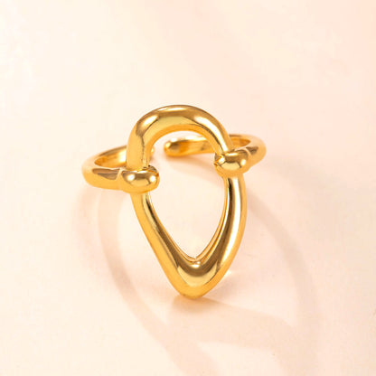 Casting Irregular O-Shape Ring For Women