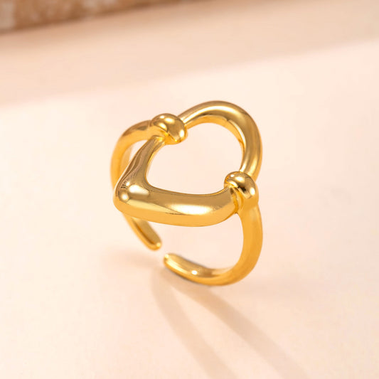 Casting Irregular O-Shape Ring For Women
