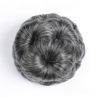 High Temperature Silk Wig Hair Ring, Hair Bun, Nine Flower Ball Head Bridal Costume Plate