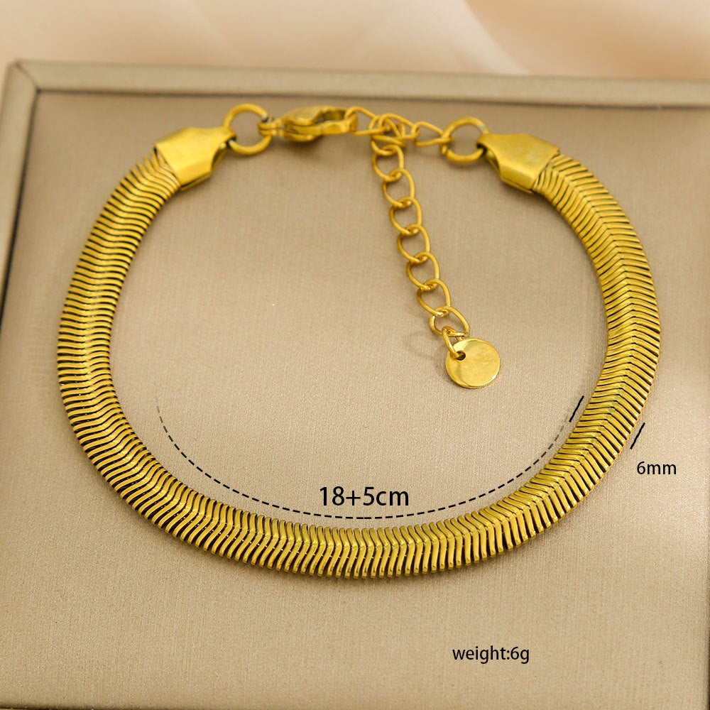 Versatile Simple Titanium Steel Bracelet For Women