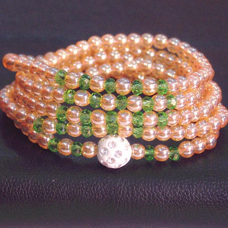 Non Fading Yellow Crystal Women's Bracelet