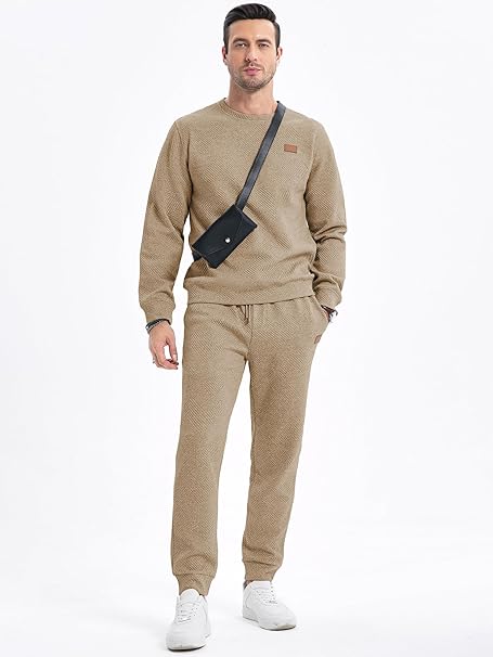 JMIERR Mens Tracksuit Activewear Top and Bottom