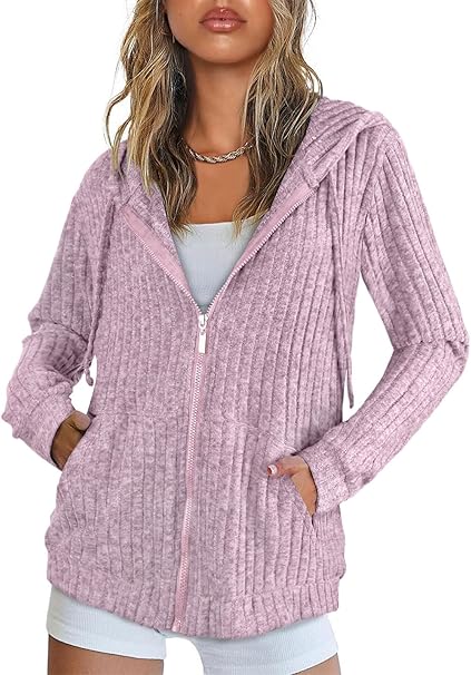 Flikity Womens Cardigans Zip Up Ladies Hoodies with Large