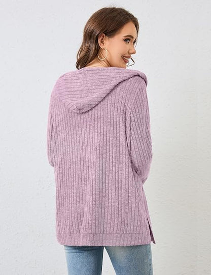 Flikity Womens Cardigans Zip Up Ladies Hoodies with Large