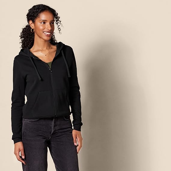 Amazon Essentials Women's Fleece Full-Zip Hoodie (Available in Plus Size)