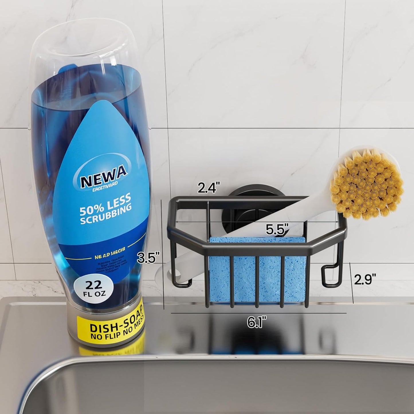 TAILI Sponge Holder for Kitchen Sink, Kitchen Sink