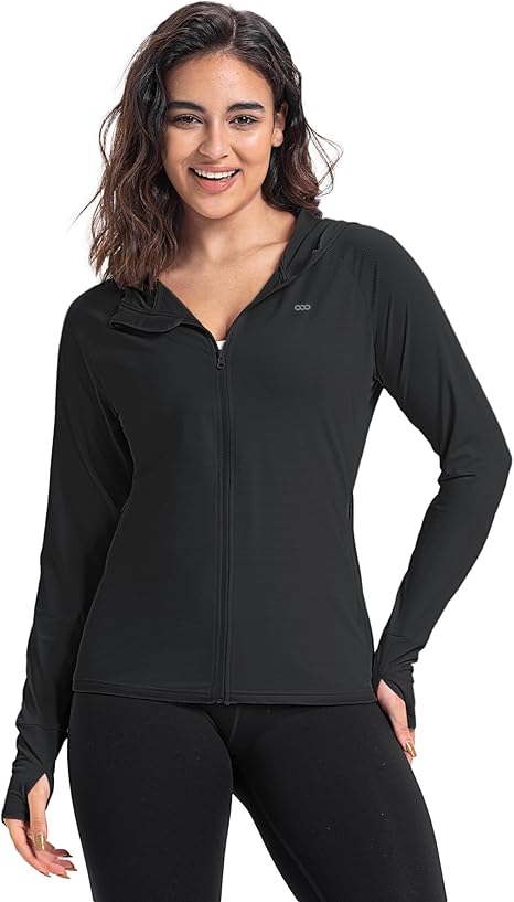 33,000ft Women's UPF 50+ Hoodie Jacket Lightweight Long