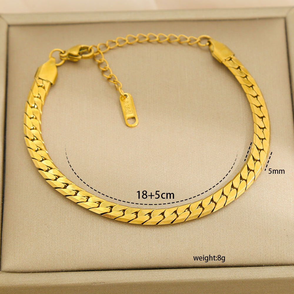 Versatile Simple Titanium Steel Bracelet For Women