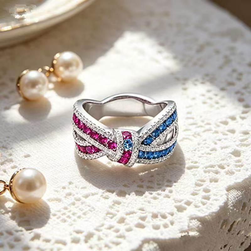 Irregular Bar-crossing Ring Light Luxury Fashion