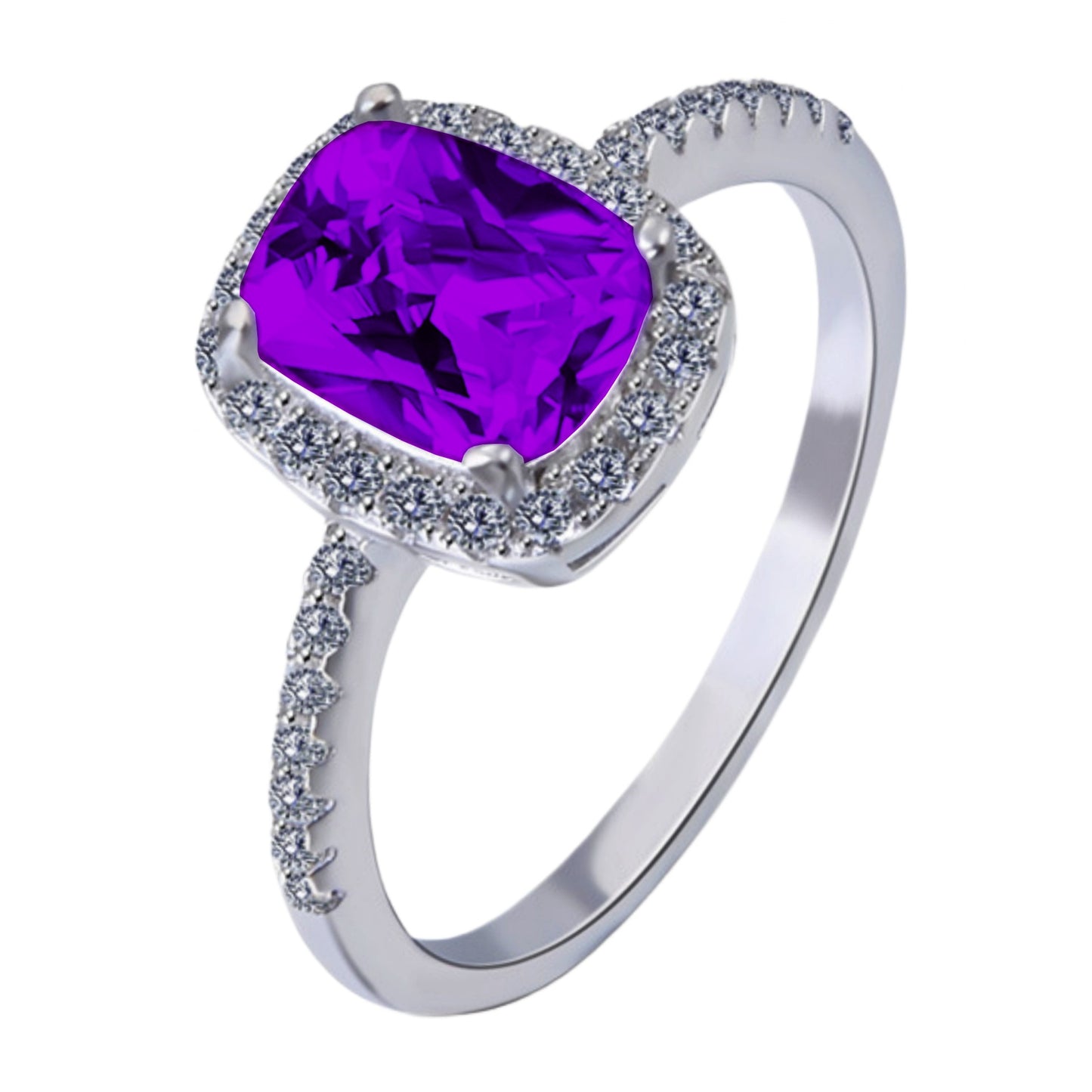 Multi-colored Rectangular-cut Diamond Ring With Colored Gemstones