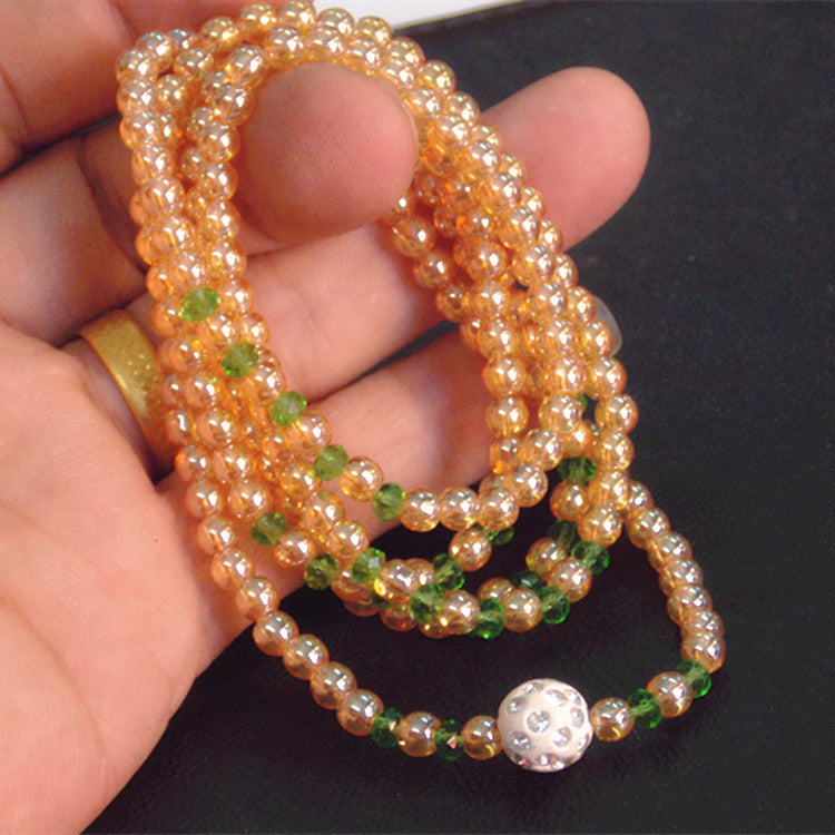 Non Fading Yellow Crystal Women's Bracelet