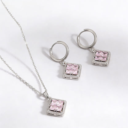 Square Sail Diamond-encrusted Necklace